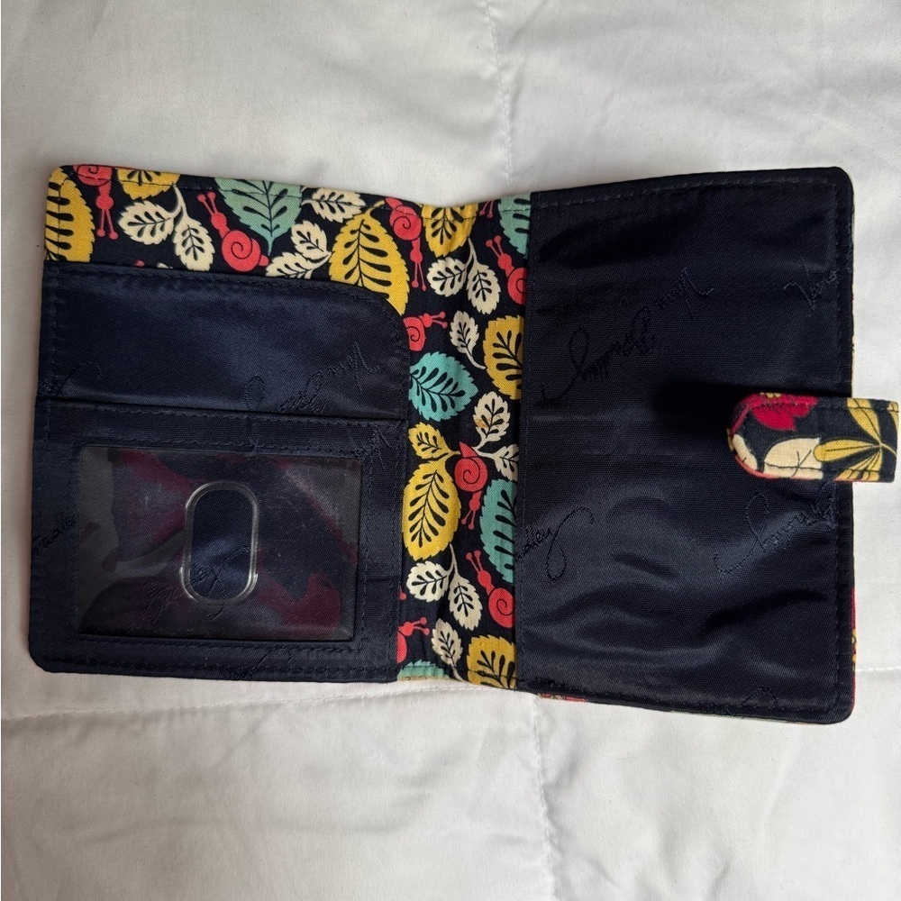Vera Bradley Happy Snails Bi-Fold Wallet - Picture 2 of 2